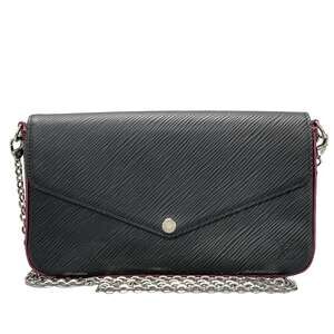 Louis Vuitton Pochette Felice Epi Other Style Wallet M64579 Noir Hot Pink